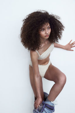 Pack de 2 sujetadores de algodon sin acolchado - H&m фото 3