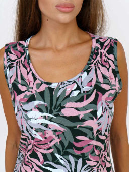 Сарафан женский, цвет зеленый розовый