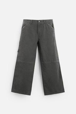 RELAXED FIT WASHED TROUSERS - Zara фото 6