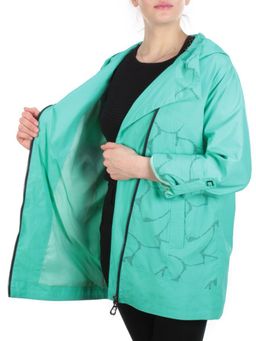 F809 GREEN Ветровка женская CO-COCOPINE (85% хлопок, 15% полиэстер) - Fashion фото 9