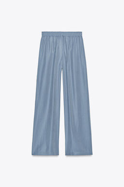 SOFT-TOUCH WIDE-LEG TROUSERS - Zara фото 13
