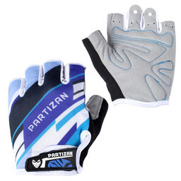 Велосипедные перчатки PARTIZAN с коротким пальцем /A0035 / Размер XL / Цвет: Синие /уп 200/ - ГалеонТрейд фото 3