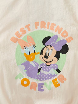 Kap??onlu Uzun Kollu Minnie Mouse ve Daisy Duck Bask?l? K?z Bebek Mont - Waikiki фото 2