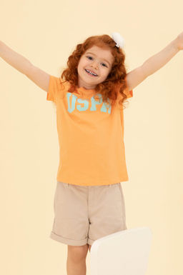 U. S. Polo Assn Бежевые тканые шорты для девочек - U.s. polo assn фото 2