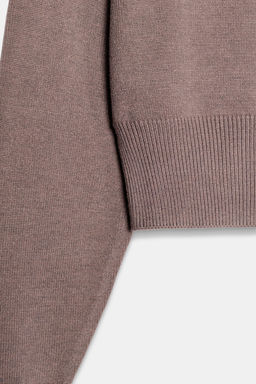 PLAIN KNIT CROPPED JUMPER - Zara фото 7