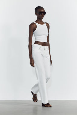 TRF WIDE-LEG LOW-RISE JEANS - Zara фото 49