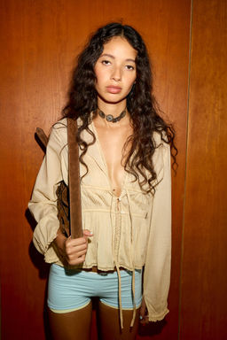 EMBROIDERED GAUZE SHIRT - Zara фото 8