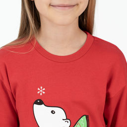 Пижама детская красная медведь ПЖ-1818 (158, 84)