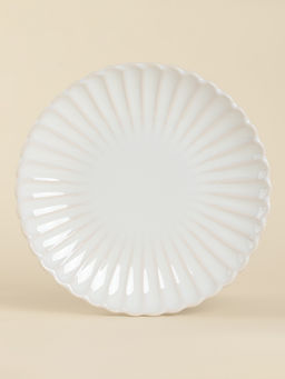 Тарелки десертные SL Home «Нимфея», набор 2 шт., d=20 см, керамика, тёплый белый