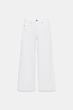 JEANS ZW COLLECTION WIDE LEG TIRO ALTO / Blanco - Zara фото 5