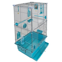 Клетка д/птиц Редпл. ТУТТИ-2 42*30*h66см, 46212бирюз-хром