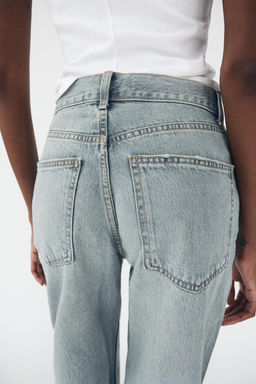 TRF WIDE-LEG HIGH-WAIST FULL LENGTH JEANS - Zara фото 5