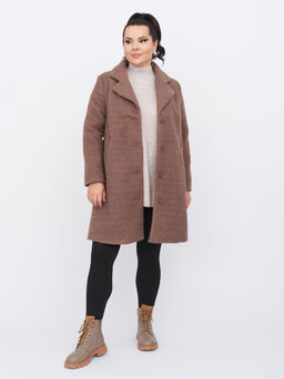 Пальто из букле ZPL13023BRW19 - Артесса фото 5