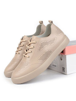 05-YD20-2D DK. BEIGE Кроссовки женские (натуральная кожа)