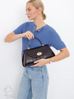 Сумка женская кожаная 1043L coffee Polina&Eiterou