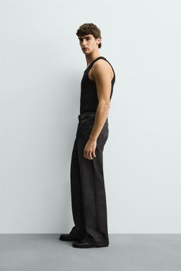 CAMISETA TANK RIB B?SICA / Negro - Zara фото 4