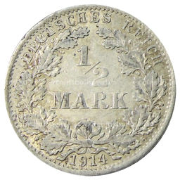 1/2 марки 1914 года A Германия