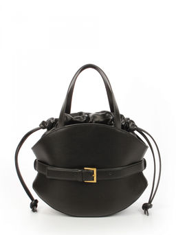 LACCOMA сумка АМ2420-черный натуральная кожа хлопок