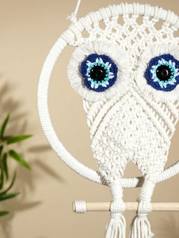 Ловец снов «Сова», 22×80 см, морской глаз