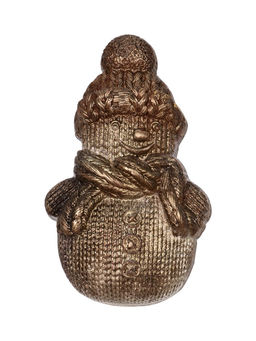 Шоколадная фигурка Снеговик вязаный, кондитерская глазурь, 85 г