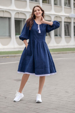 Платье 100% лен