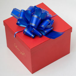 Бант-шар №5 Золотые полосы, цвет синий - Simaland фото 4