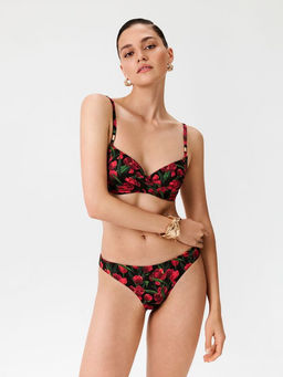 Infinity / Бюстгальтер купальный жен. V-shape Classic Nefeli красный принт - Infinity Lingerie фото 2