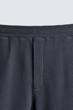 BERMUDA JOGGER ESTRUCTURA WAFFLE / Azul / Acero - Zara фото 9