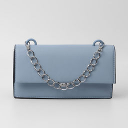 Цена за 4 шт. Цепочка для сумки, с карабинами, металлическая, плоская, 19×15 мм, 30 см, цвет серебряный