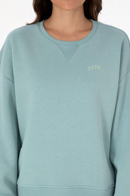 Kad_n Mint _ardonlu Bisiklet Yaka Basic Sweatsh_rt