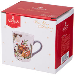 КРУЖКА AGNESS С НОВЫМ ГОДОМ! 400 МЛ (КОР=24ШТ.)  фото 2