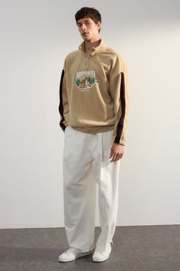 TRENDYOL MAN Antrasit Unisex Oversize/Genis Kesim Dik Yaka Fermuarl? Anti-pilling Polar Sweatshirt TMNAW24SW00034 - Trendyolmilla фото 2
