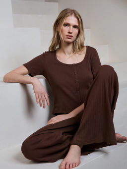 Домашние брюки из ажурного хлопка ZR2603122808-20 / Zarina