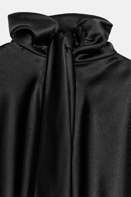 SHORT SATIN SCARF DRESS - Zara фото 7