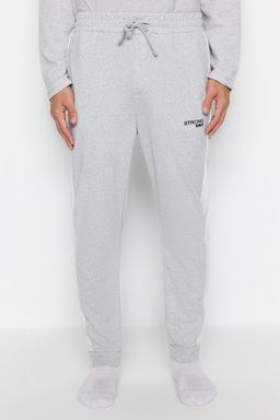 TRENDYOL MAN Lacivert Regular Fit Nak?s Detayl? Orme Pijama Tak?m? TMNAW24PT00030 - Trendyolmilla фото 4