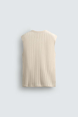 SLEEVELESS KNIT T-SHIRT - Zara фото 8