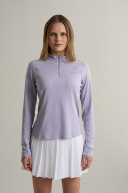 Лонгслив half-zip Фиолетовый ANTA RUNNING LS Tee
