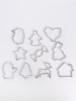Формы для вырезания печенья «Новогодние сладости», набор 10 шт., нержавеющая сталь