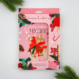 Подарочный набор новогодний, ежедневник и эко-ручка «Счастья в новом году»