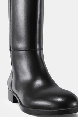 FLAT LEATHER BOOTS - Zara фото 5