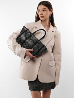 LACCOMA сумка WJD6049-серый эко кожа хлопок