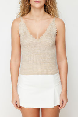 Tas Simli Biye Detayl? Triko Bluz TWOSS24BZ00227 - Trendyolmilla фото 4