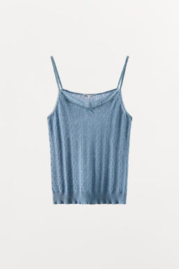 POINTELLE STRAPPY TOP - Zara фото 8