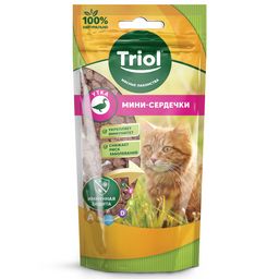 Мини-сердечки из утки для кошек, 40г