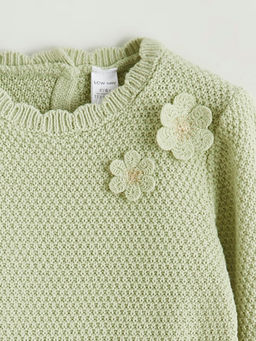 ?i?ek Aplikeli K?z ?ocuk T?ll? Elbise