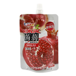 Желе питьевое с конняку со вкусом граната Blike, Китай, 160 г