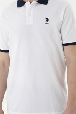 Мужская белая базовая футболка - U.s. polo assn фото 6