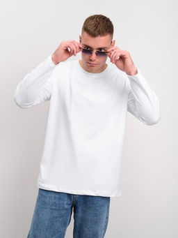 Лонгслив мужской белый