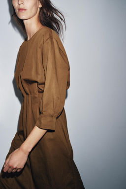ZW COLLECTION PLEATED MIDI DRESS - Zara фото 2