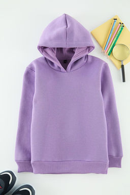 Lila K?z Cocuk Anne-K?z S?rt Bask?l? Orme Mini Me Sweatshirt TKDAW25SW00048 - Trendyolmilla фото 2